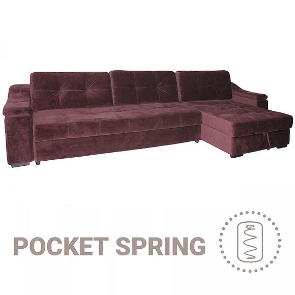 კუთხის დივანი «ინფინიტი ლუქსი» (3მლ/რ8მრ/ლ), ადგილი: ნაჭერი, ტყავის ჯგუფი: 20 ჯგუფი