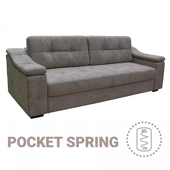 3-ადგილიანი დივანი «ინფინიტი ლუქსი» (3მ), ადგილი: ნაჭერი, ტყავის ჯგუფი: 19 ჯგუფი