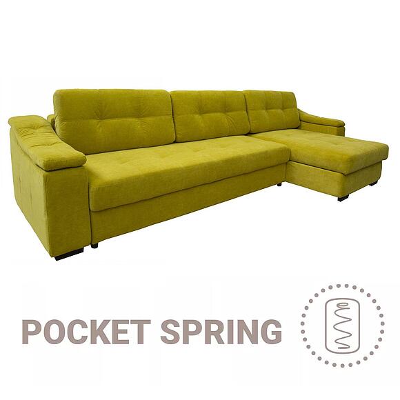 კუთხის დივანი «ინფინიტი ლუქსი» (3მლ/რ8მრ/ლ), ადგილი: ნაჭერი, ტყავის ჯგუფი: 22 ჯგუფი