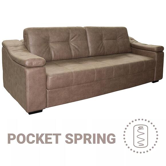 3-ადგილიანი დივანი «ინფინიტი ლუქსი» (3მ), ადგილი: ნაჭერი, ტყავის ჯგუფი: 23 ჯგუფი