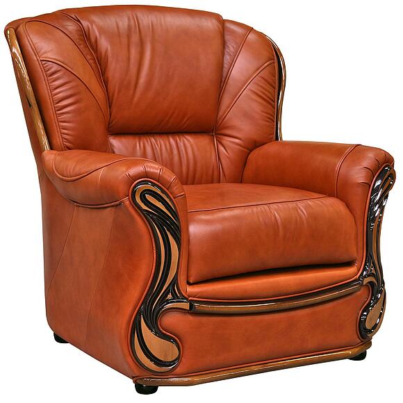 სავარძელი «იზაბელი 2» (12), ადგილი: ნატურალური ტყავი, ტყავის ჯგუფი: 140 ჯგუფი