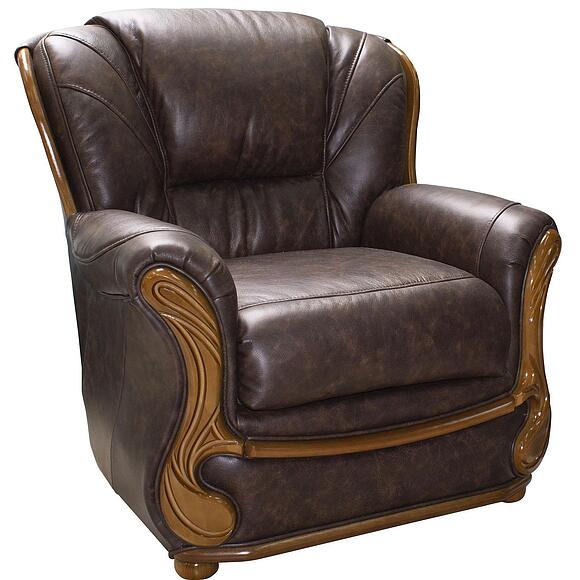 სავარძელი «იზაბელი 2» (12), ადგილი: ნატურალური ტყავი, ტყავის ჯგუფი: 150 ჯგუფი