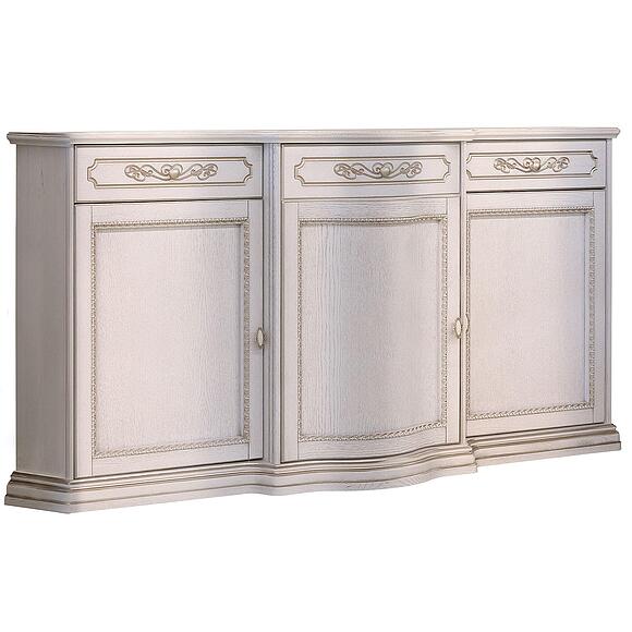 Тумба «Бристоль» П3.588.0.05, ადგილი: მასიური მუხა, ფერი: რძისფერი + ვარდისფერი მარგალიტი