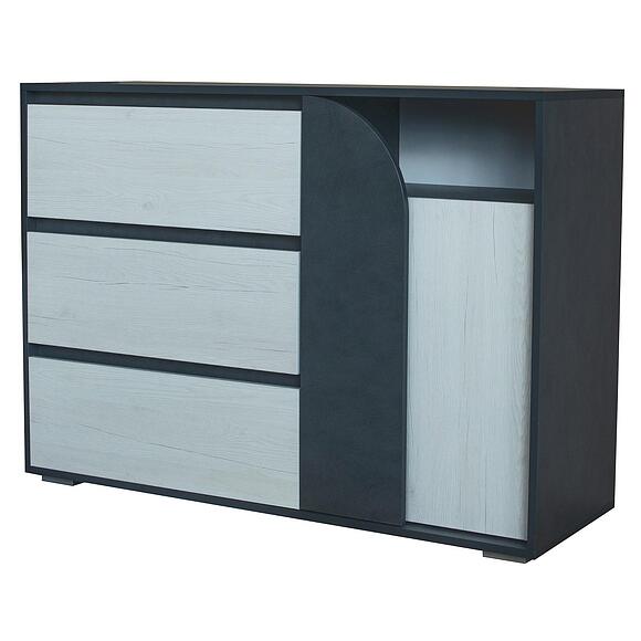 კომოდი «ჩელსი» პ3.587.1.03, ადგილი: ლდსპ, ფერი: ღია ბორდოს მუხა + ბრუკლინის მეტალი (komod_chelsi_3-587-1-03.jpg) კომოდი «ჩელსი» პ3.587.1.03, ადგილი: ლდსპ, ფერი: ღია ბორდოს მუხა + ბრუკლინის მეტალი