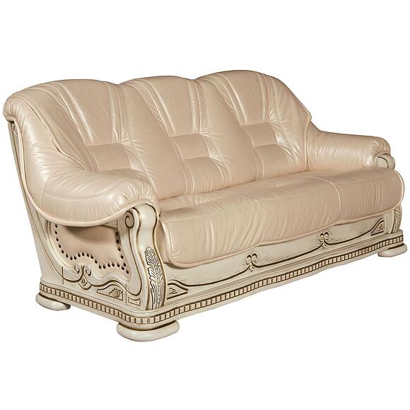 3-х местный диван «Консул 2020/2020(-С)» (3м), Материал: Натуральная кожа, Цвет: Слоновая кость с золочением, Группа ткани: 140 группа (konsul_23_3m_2020_140gr.jpg) 3-х местный диван «Консул 2020/2020(-С)» (3м), Материал: Натуральная кожа, Цвет: Слоновая кость с золочением, Группа ткани: 140 группа