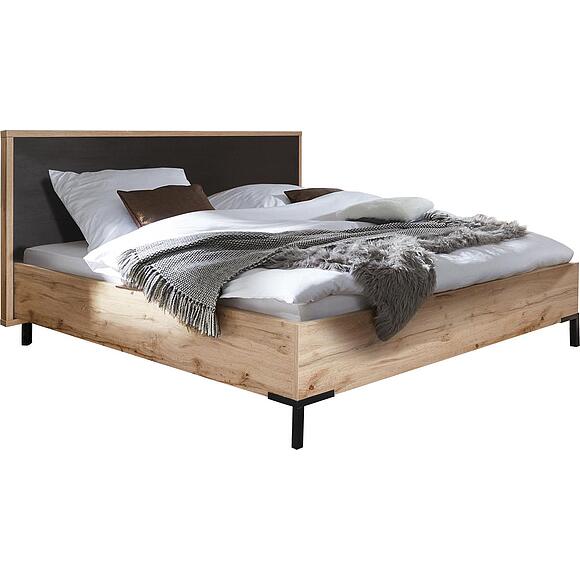 Кровать двойная «Блэквуд», Материал: ЛДСП, Цвет: Дуб Вотан + чёрный, Спальное место: 2000x1400 мм, Размер: 2120×1550×890 (krovat_blakwood_p558_10-15d5e7f72db5dc.jpg) Кровать двойная «Блэквуд», Материал: ЛДСП, Цвет: Дуб Вотан + чёрный, Спальное место: 2000x1400 мм, Размер: 2120×1550×890