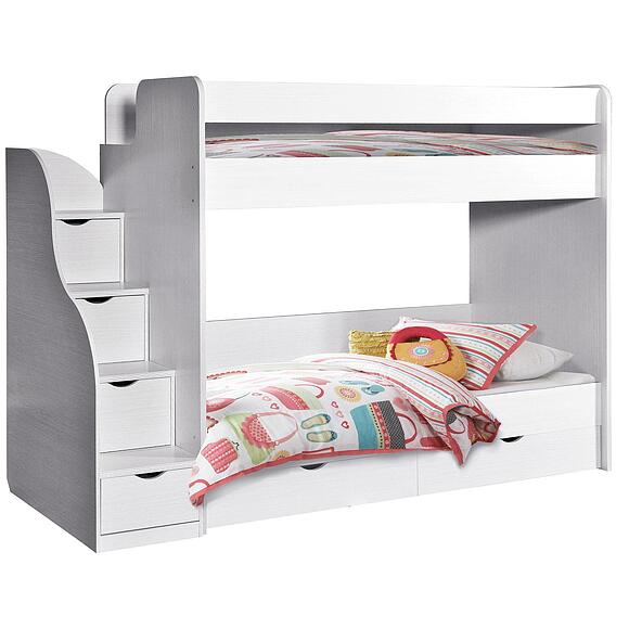 Кровать двухъярусная «Соната Бум» П3.0439.1.40, ადგილი: ლდსპ, ფერი: კარელიის ფიჭვი, საძილე ადგილი: 2000x900 мм, ზომა: 2492х990х1760