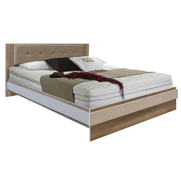 საწოლი 2-16 «იუნინა» პ3.582.1.28, ადგილი: ლდსპ, ფერი: ღია ბორდოს მუხა + კანიონის მუხა, ზომა: 2074×1076×889