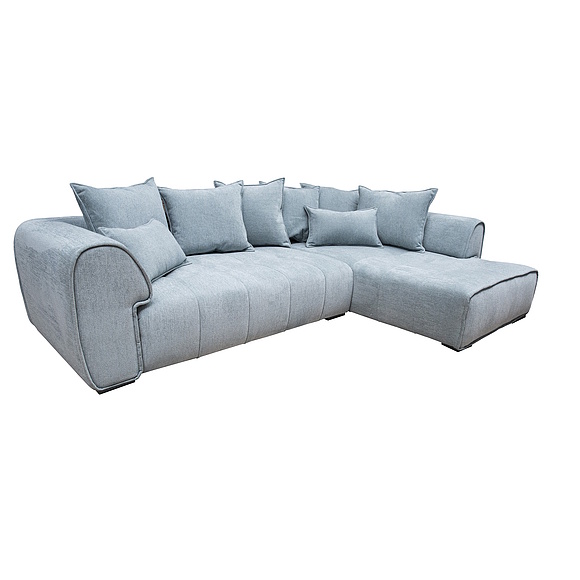 Угловой диван «Лонди» (2L.5R), ადგილი: ნაჭერი, ტყავის ჯგუფი: 19 ჯგუფი