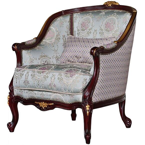 სავარძელი «ლუიჯი» (12), ადგილი: ნაჭერი, ტყავის ჯგუფი: 35 ჯგუფი