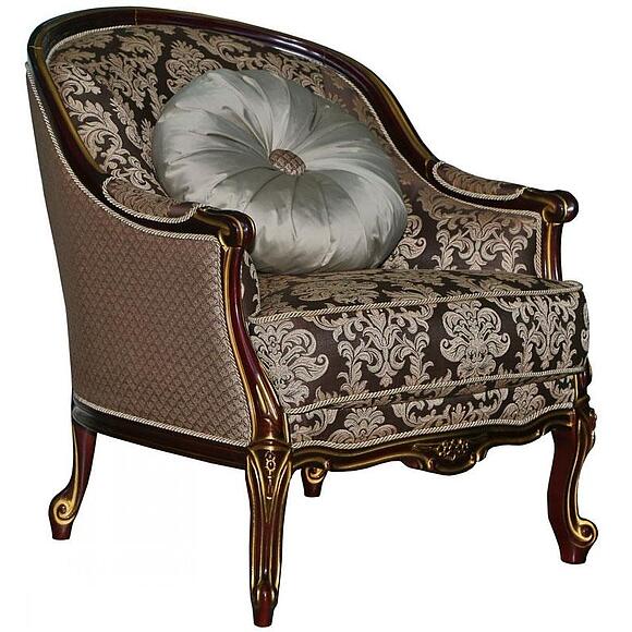 სავარძელი «ლუიჯი» (12), ადგილი: ნაჭერი, ტყავის ჯგუფი: 26 ჯგუფი