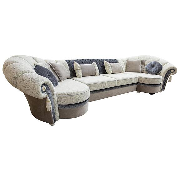 კუთხის დივანი «მადლენი» (4ლ30მ4რ), ადგილი: ნაჭერი, ტყავის ჯგუფი: 23 ჯგუფი