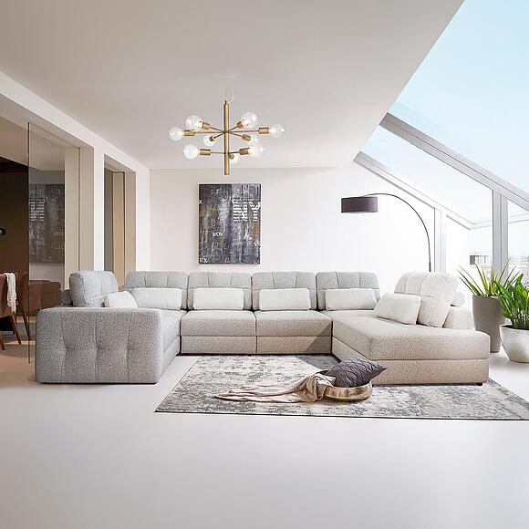 კუთხის დივანი «მელდონი» (1ლ.90.10მ.10მ.90.4რ), ადგილი: ნაჭერი, ტყავის ჯგუფი: 23 ჯგუფი, ტრანსფორმაციის მექანიზმი: მექანიზმით