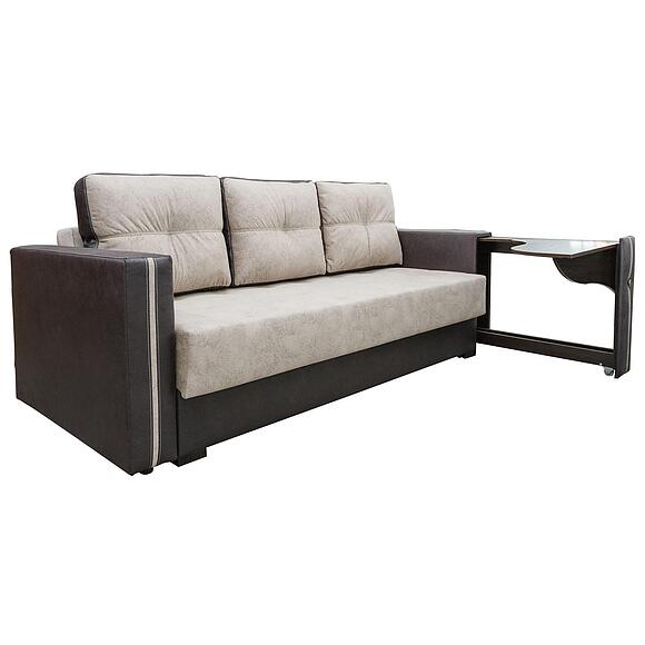 3-ადგილიანი დივანი «მელისა» მაგიდით (3მლ/რ), ადგილი: ნაჭერი, ტყავის ჯგუფი: 19 ჯგუფი