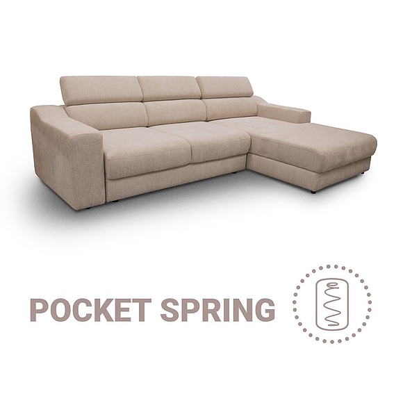 Угловой диван «Милонга» (2ML/R.8MR/L), Группа ткани: 19 группа, Механизм трансформации: с механизмом