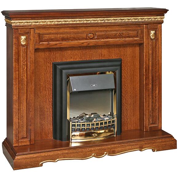 Портал для камина «Милана 17с» П4.265.0.17(265.17с), Цвет: Черешня с золочением (podstavka_dekor_milana_17_p265_17_chereshnya_zoloto.jpg) Портал для камина «Милана 17с» П4.265.0.17(265.17с), Цвет: Черешня с золочением