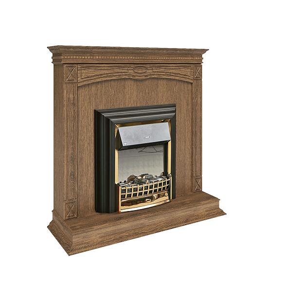 დეკორატიული ბუხარი «ვერდი კლასიკი» პ1.0487.0.24, ფერი: მუხის რუსტიკალი