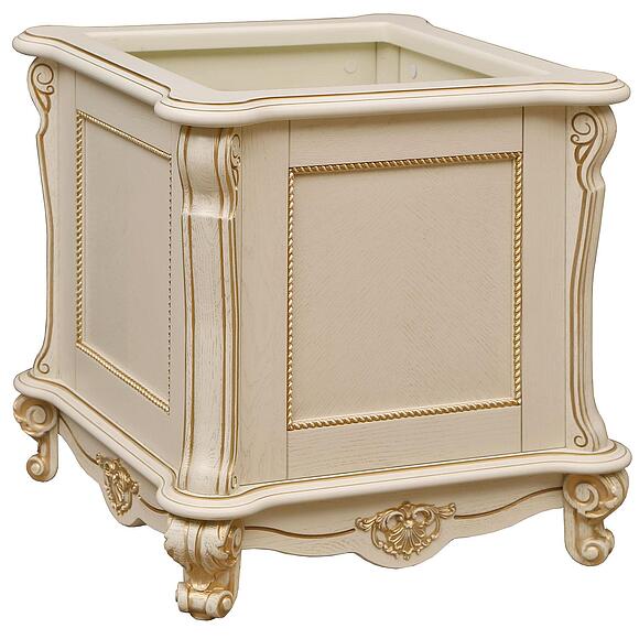 Подставка под цветы «Алези» П1.350.0.20 (П350.20), Цвет: Слоновая кость с золочением