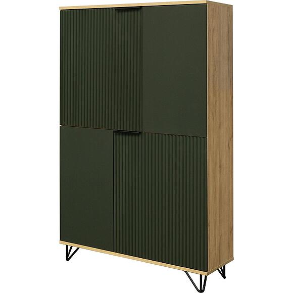 Шкаф «Рокси» П6.948.0.03, Материал: ЛДСП, Цвет: Грин Софт+Дуб Кантри золотой (roksi_PRAVILNO.jpg) Шкаф «Рокси» П6.948.0.03, Материал: ЛДСП, Цвет: Грин Софт+Дуб Кантри золотой