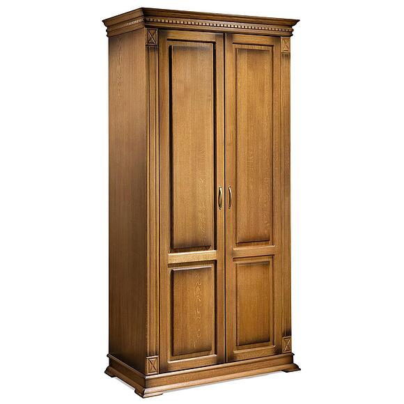 ტანსაცმლის კარადა 2დ «ვერდი კლასიკი» პ3.0487.1.26, ადგილი: მასიური მუხა, ფერი: მუხის რუსტიკალი დაძველების ეფექტით