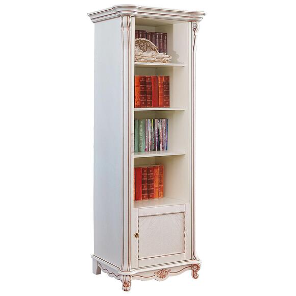 Шкаф «Алези» П1.350.0.22 (П350.22), Материал: Массив (дуб), Цвет: Слоновая кость с золочением