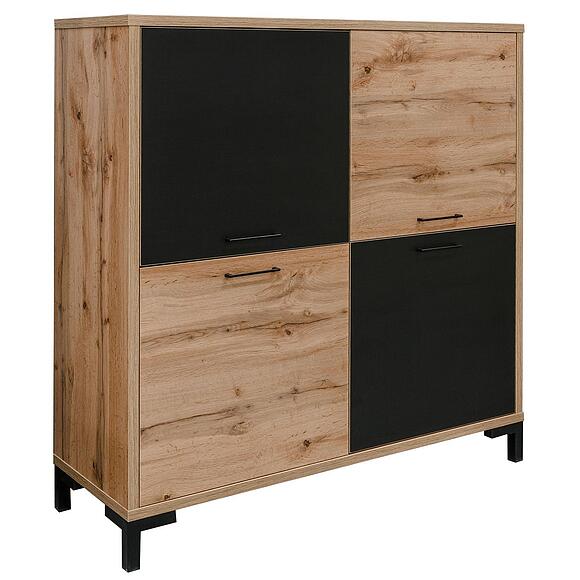 ტუმბო «ბლექვუდ ლოფტი» პ3.0556.0.05, ადგილი: ლდსპ, ფერი: მუხის ვოტანი + შავი