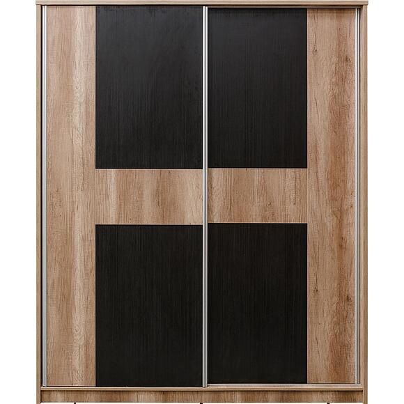 კარადა-კუპე «ბრაუნი» პ7.043.1.11(043.101), ადგილი: ლდსპ, ფერი: კანიონი მუხა + შავი