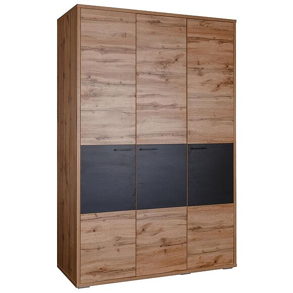 ტანსაცმლის კარადა «ბლექვუდი» პ3.556.1.28(558.14), ადგილი: ლდსპ, ფერი: მუხის ვოტანი + შავი