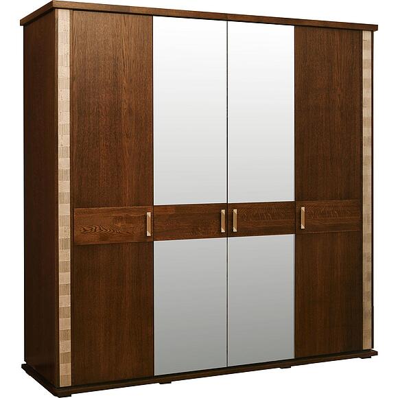 ტანსაცმლის კარადა «ტუნისი» პ6.343.1.09-01 (П344.09), ადგილი: დსპ+შპონი, ფერი: ვენგე+ოქრო