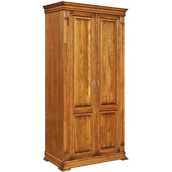 ტანსაცმლის კარადა «ვერდი კლასიკი» პ3.0487.3.10, ადგილი: მასიური მუხა, ფერი: მუხის რუსტიკალი დაძველების ეფექტით