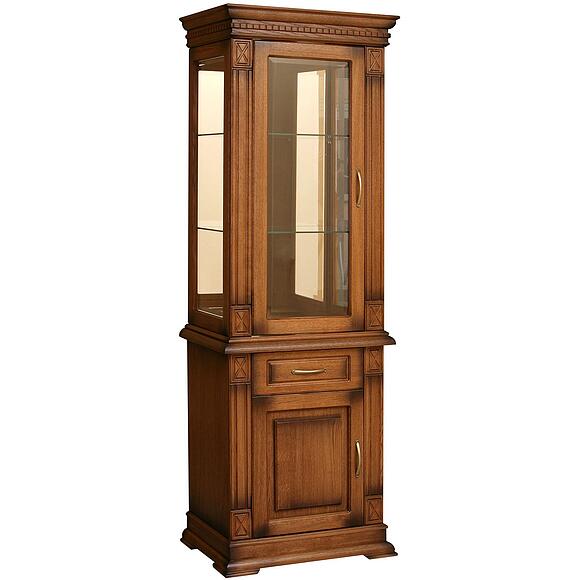 Шкаф комбинированный «Верди Классик» П1.0487.0.34-01, Материал: Массив (дуб), Цвет: Черешня