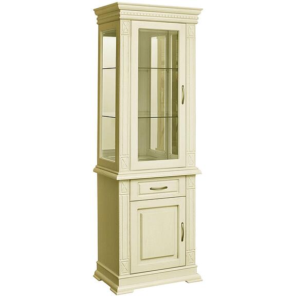 Шкаф комбинированный «Верди Классик» П1.0487.0.34-01, Материал: Массив (дуб), Цвет: Слоновая кость