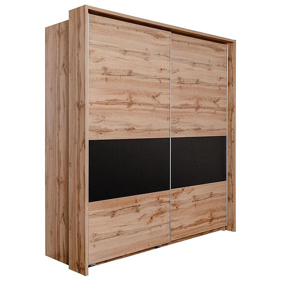 Шкаф-купе «Блэквуд Лофт» П3.0556.1.11, Материал: ЛДСП, Цвет: Дуб Вотан + чёрный