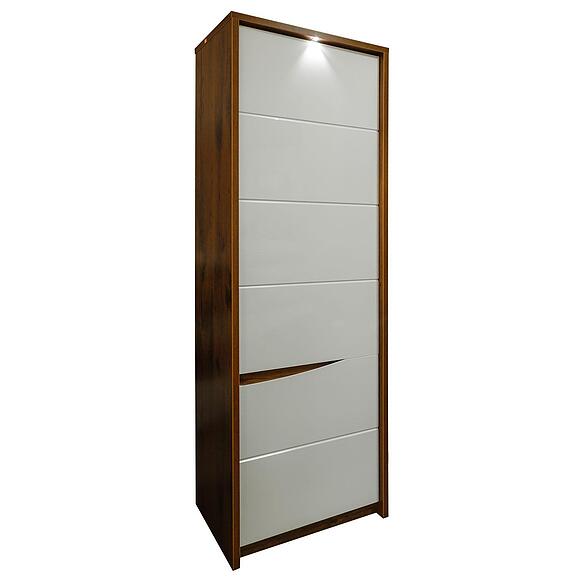 Шкаф «Монако» П510.12-1, Материал: МДФ+ПВХ, Цвет: Дуб Саттер+Серый Мокко