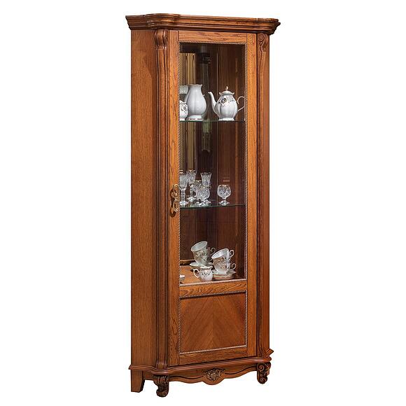 Шкаф с витриной «Алези» П1.350.0.13 (П350.13), Материал: Массив (дуб), Цвет: Античная бронза (shkaf_s_vitrinoi_alezi_10_p350_13_antichnaya_bronza.jpg) Шкаф с витриной «Алези» П1.350.0.13 (П350.13), Материал: Массив (дуб), Цвет: Античная бронза