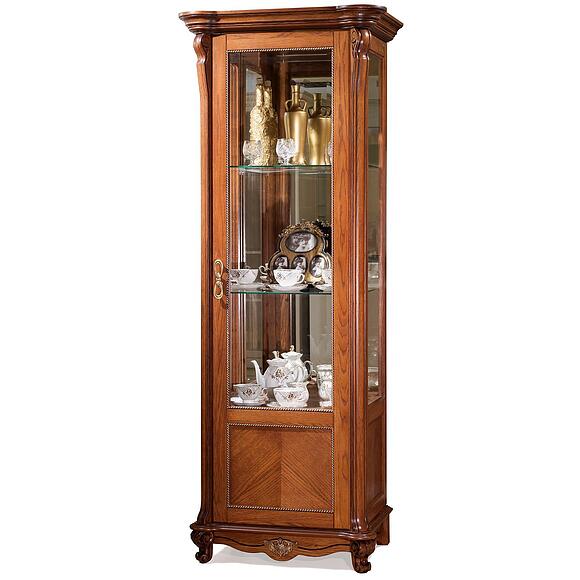 კარადა ვიტრინით «ალეზი 8» პ1.350.0.08 (П350.08), ადგილი: დსპ+შპონი, ფერი: ანტიკური ბრინჯაო