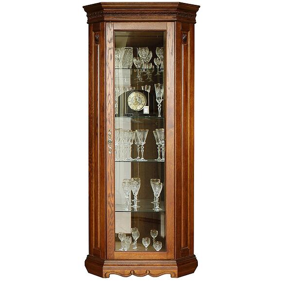 Шкаф с витриной «Милана 10» П4.265.0.10(265.10), Материал: Массив (дуб), Цвет: Черешня