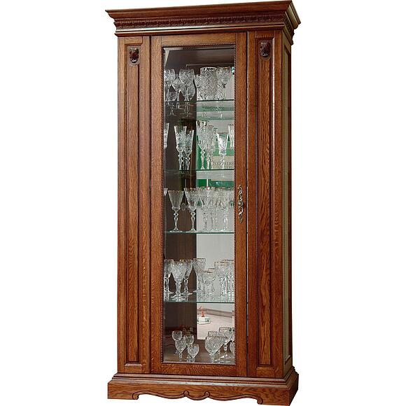 Шкаф с витриной «Милана 8» П4.265.0.08-01(265.08-01), Материал: Массив (дуб), Цвет: Черешня (shkaf_s_vitrinoi_milana_8_p265_08-01_chereshnya.jpg) Шкаф с витриной «Милана 8» П4.265.0.08-01(265.08-01), Материал: Массив (дуб), Цвет: Черешня