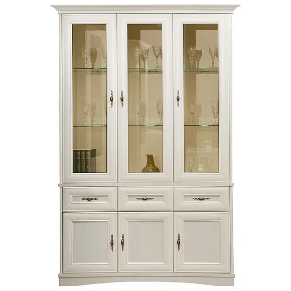 Шкаф 3д «Турин» П7.036.0.11 (П036.11), Материал: ЛДСП+МДФ, Цвет: Сосна карелия (shkaf_turin_a3_p036_11_white-1.jpg) Шкаф 3д «Турин» П7.036.0.11 (П036.11), Материал: ЛДСП+МДФ, Цвет: Сосна карелия