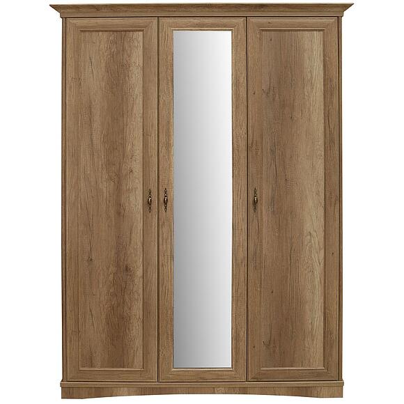 Шкаф для одежды 3д «Турин» П7.036.1.16-01 (П036.16), ადგილი: ლდსპ+მდფ, ფერი: მუხის კანიონი