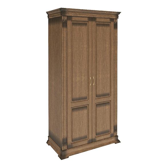 Шкаф для одежды 2д «Верди Классик» П1.0487.0.36, Материал: Массив (дуб), Цвет: Дуб рустикаль с патинированием