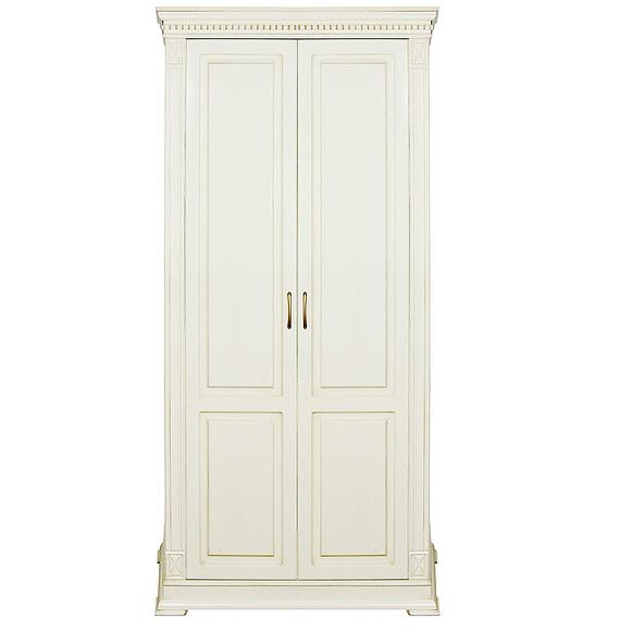 Шкаф для одежды 2д «Верди Классик» П1.0487.0.36, Материал: Массив (дуб), Цвет: Слоновая кость