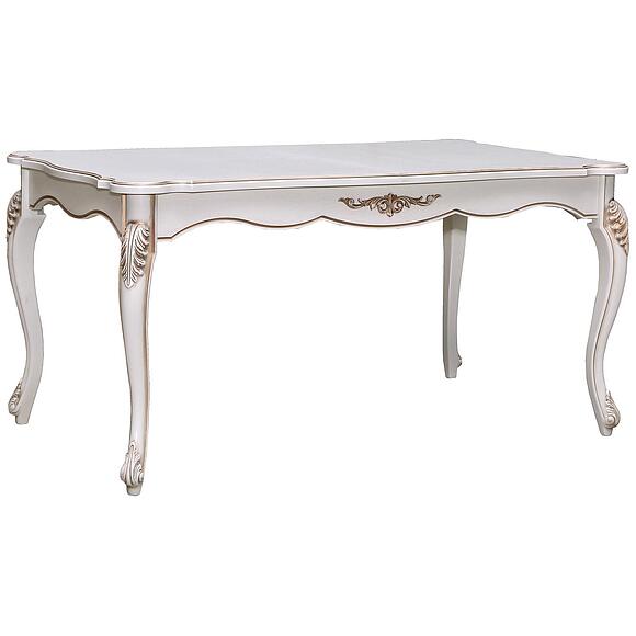 მაგიდა «ალეზი 3რ» პ1.350.4.08 (პ353.08), ადგილი: მასიური მუხა, ფერი: სპილოს ძვლის ფერი ოქროსფერი ორნამენტებით (stol_alezi_3r_p353_08_slon_kost.jpg) მაგიდა «ალეზი 3რ» პ1.350.4.08 (პ353.08), ადგილი: მასიური მუხა, ფერი: სპილოს ძვლის ფერი ოქროსფერი ორნამენტებით