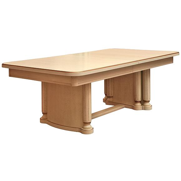 Стол обеденный «Гранд» П4.332.4.01 (332.01), Материал: МДФ+шпон, Цвет: Слоновая кость с золочением (stol_grand_1_p332_01.jpg) Стол обеденный «Гранд» П4.332.4.01 (332.01), Материал: МДФ+шпон, Цвет: Слоновая кость с золочением