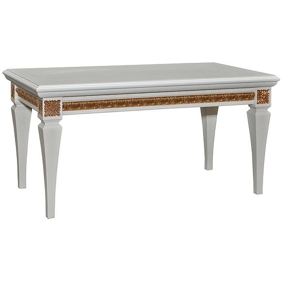 Стол журнальный «Милана 05» П4.265.0.01(299.05), Материал: МДФ+шпон, Цвет: Слоновая кость с золочением