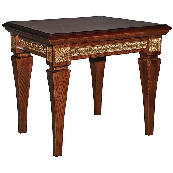 Стол журнальный «Милана 06» П4.265.0.02(299.06), Материал: МДФ+шпон, Цвет: Черешня с золочением