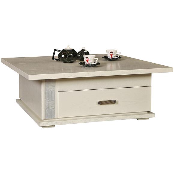 Стол журнальный «Тунис» П343.04Ш, ადგილი: დსპ+შპონი, ფერი: სპილოსძვლისფერი ვერცხლით