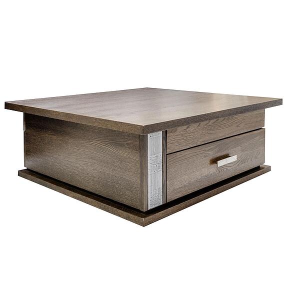 Стол журнальный «Тунис» П343.04Ш, ადგილი: დსპ+შპონი, ფერი: ვენგე+ვერცხლი