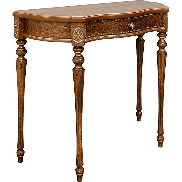 Стол-консоль П613.09, Материал: Массив (дуб), Цвет: Палисандр с золочением