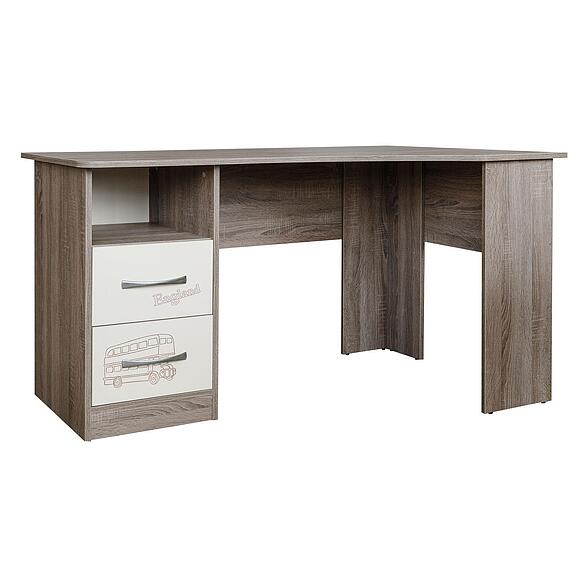 Стол письменный угловой «Бритиш Бум» П3.0551.2.17, ადგილი: ლდსპ, ფერი: ტრიუფელის მუხა + ნაღები